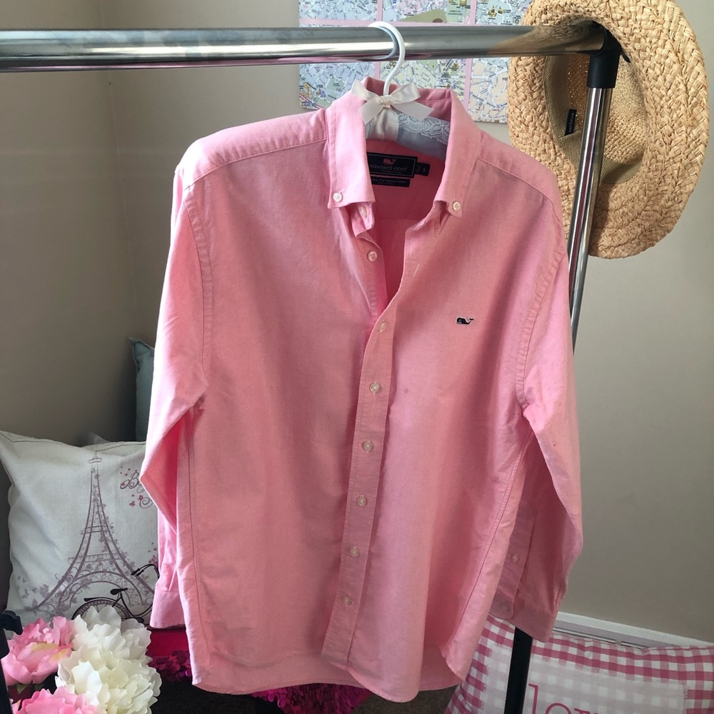 Pink button down from Vineyard.